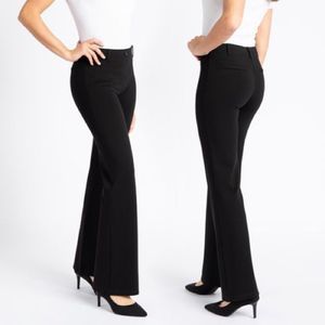 NWOT Betabrand boot cut classic yoga dress pant black, S
